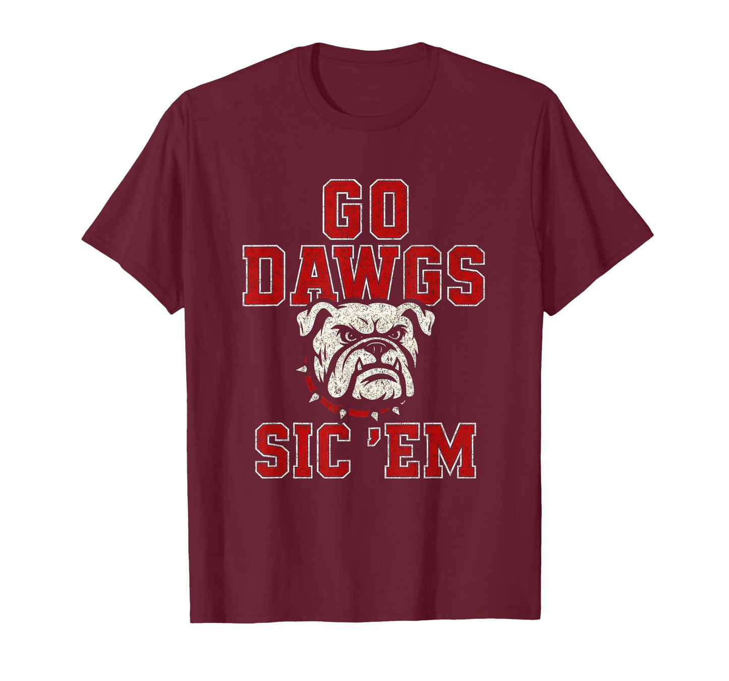 Go Dawgs Sic Em Bulldog School Spirit for Men Women Kids T-Shirt