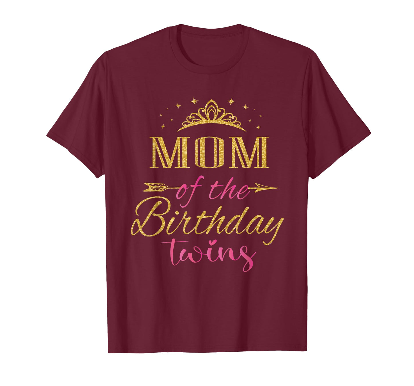 Mom of The Birthday Twins Kids Party T-Shirt