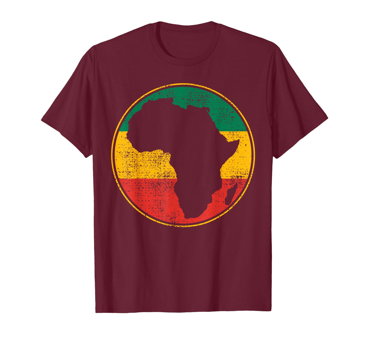 Africa Vintage Retro Map Tanzania Namibia Kenya T-Shirt