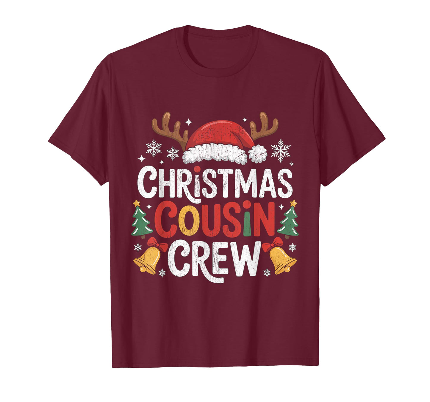 Christmas Cousin Crew Pajamas Kids Girls Toddler Matching T-Shirt