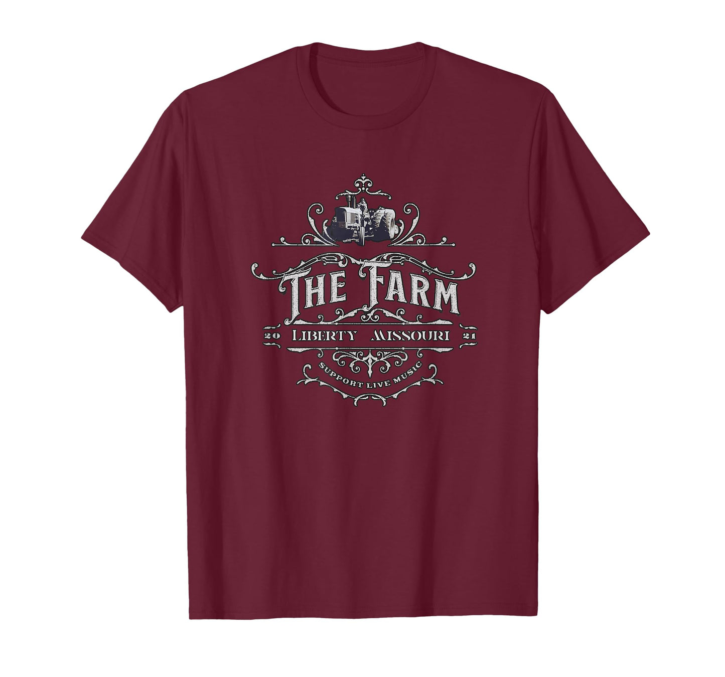 LOVE 001 The Farm Liberty Missouri USA Bar Honky-tonk Music T-Shirt
