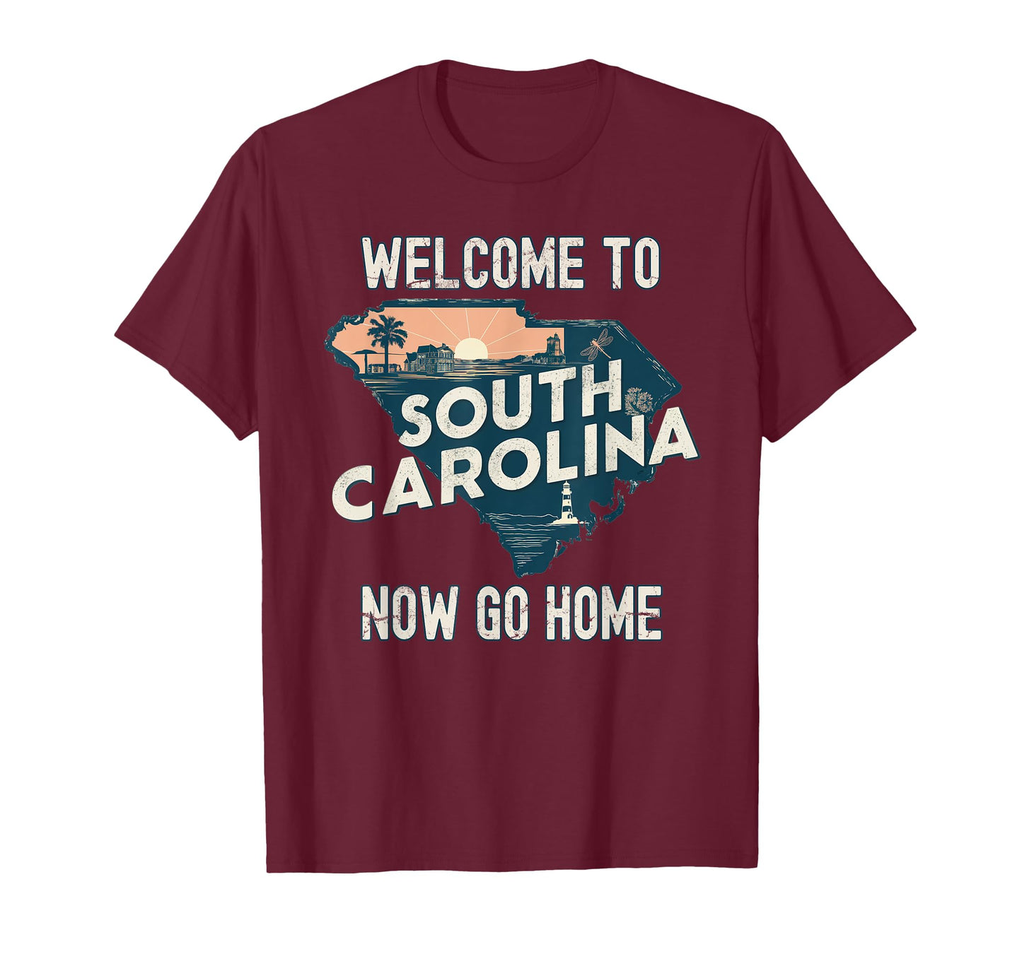 Welcome To South Carolina Retro Design, Funny South Carolina T-Shirt