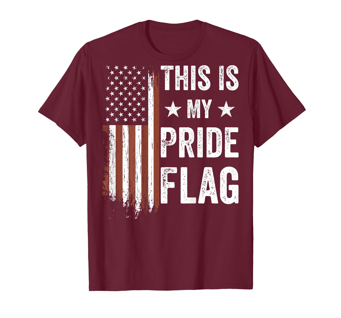This Is My Pride Flag American Patriotic 4th Of July (back) T-Shirt