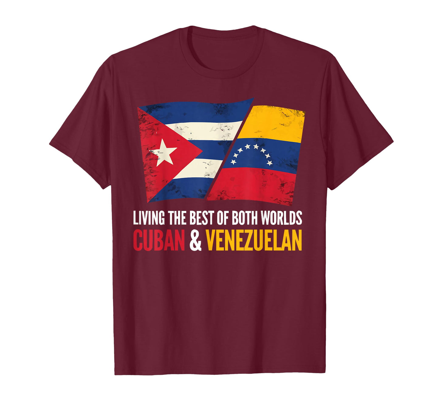 Half Cuban Half Venezuelan Country Venezuela Flag Cuba T-Shirt