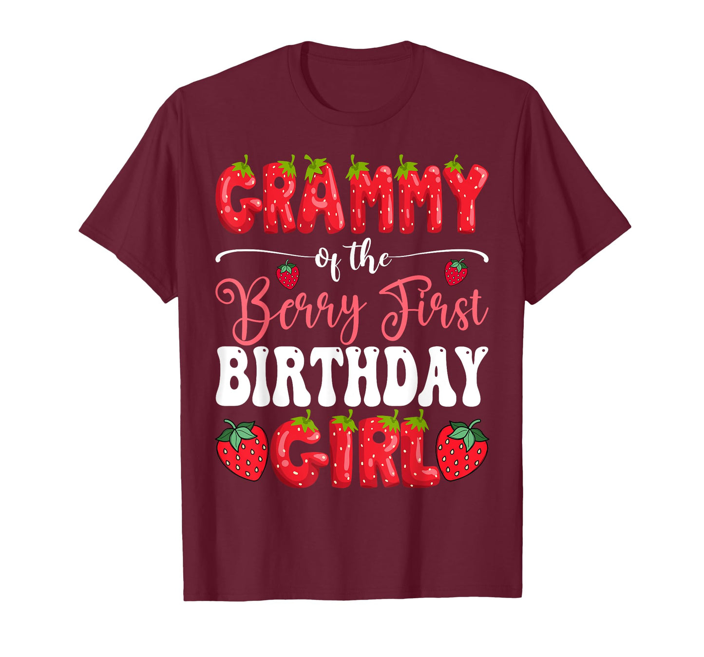 Grammy Of Berry First Birthday Girl Strawberry 1St Bday T-Shirt