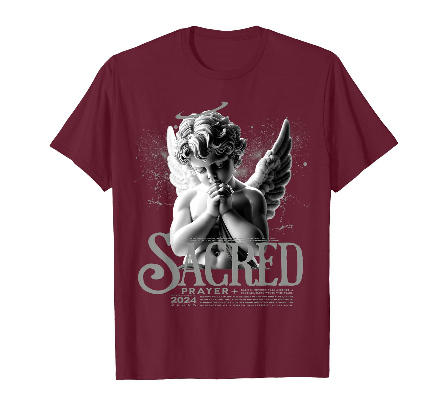Angelus Prayer Retro Wet Cement 4s Matching Tee Men Women T-Shirt