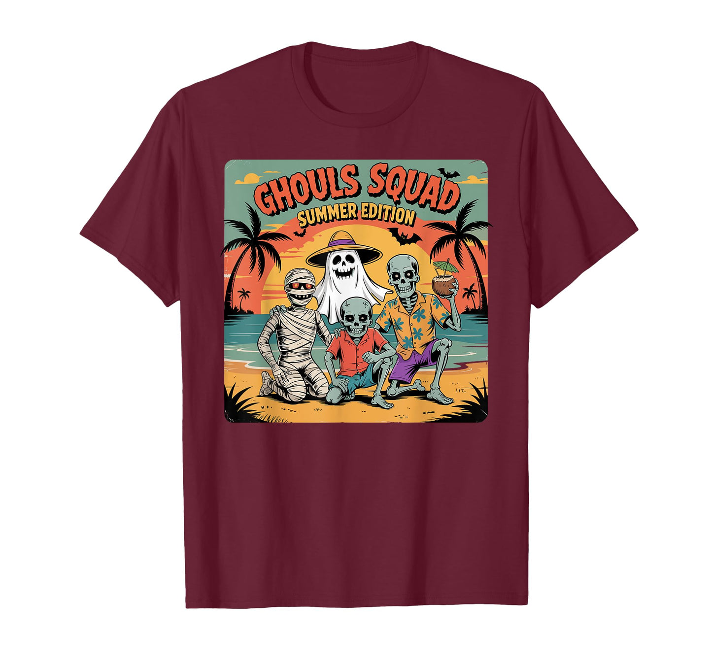 Ghouls Squad Summer Edition Beach Monsters T-Shirt