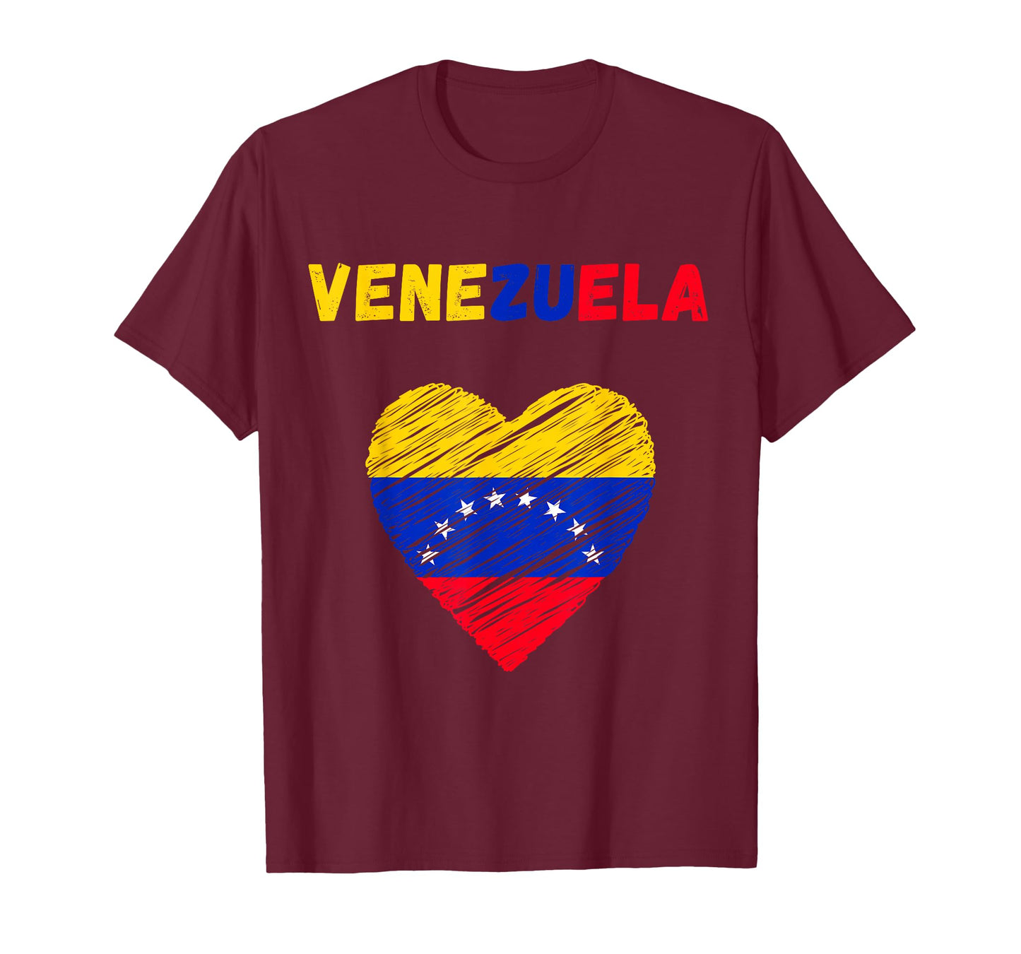Venezuela Flag Holiday Venezuela Heart Venezuelan Flag T-Shirt