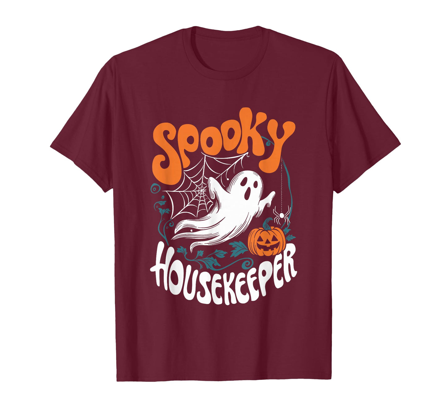 Spooky Housekeeper Appreciation Cleaning Lover Housekeeping T-Shirt