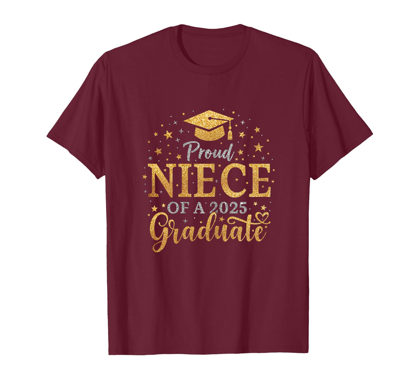 Funny Senior Proud Niece of a Class of 2025 Graduate T-Shirt