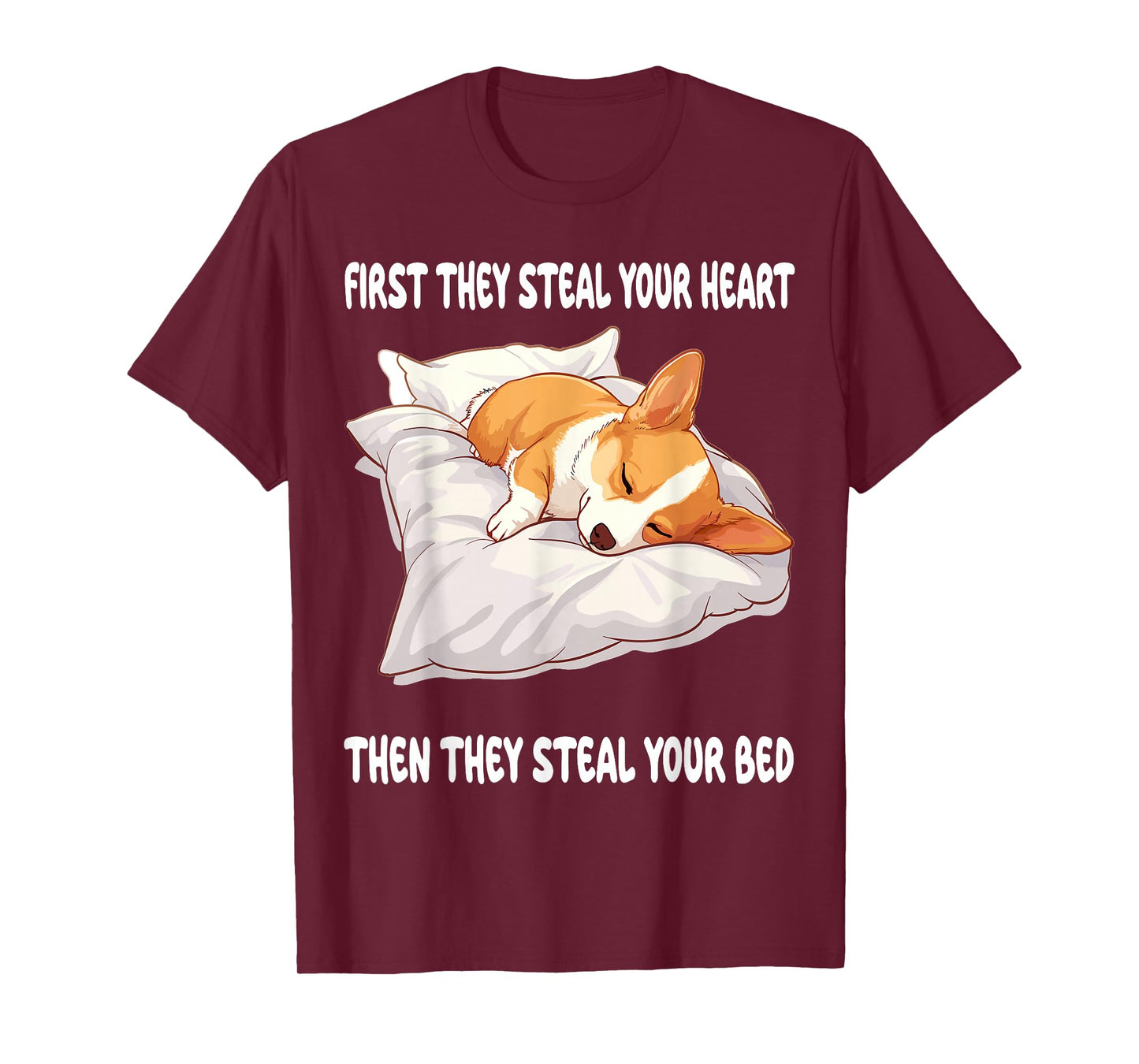 Welsh Corgi Pembroke Sleeping Pajamas Nightgown T-Shirt
