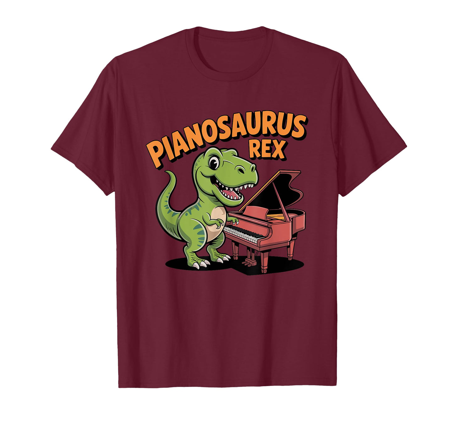 Pianosaurus Rex - Funny Dinosaur Piano Player Pianist Music T-Shirt