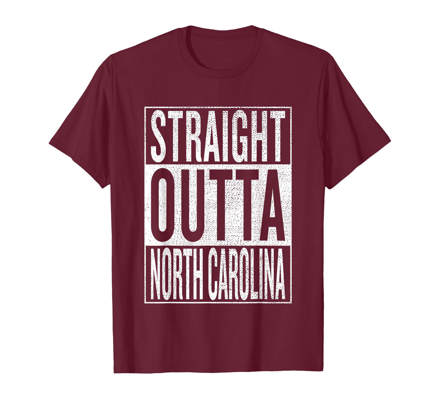 Straight outta North Carolina Travel & Gift Idea T-Shirt T-Shirt