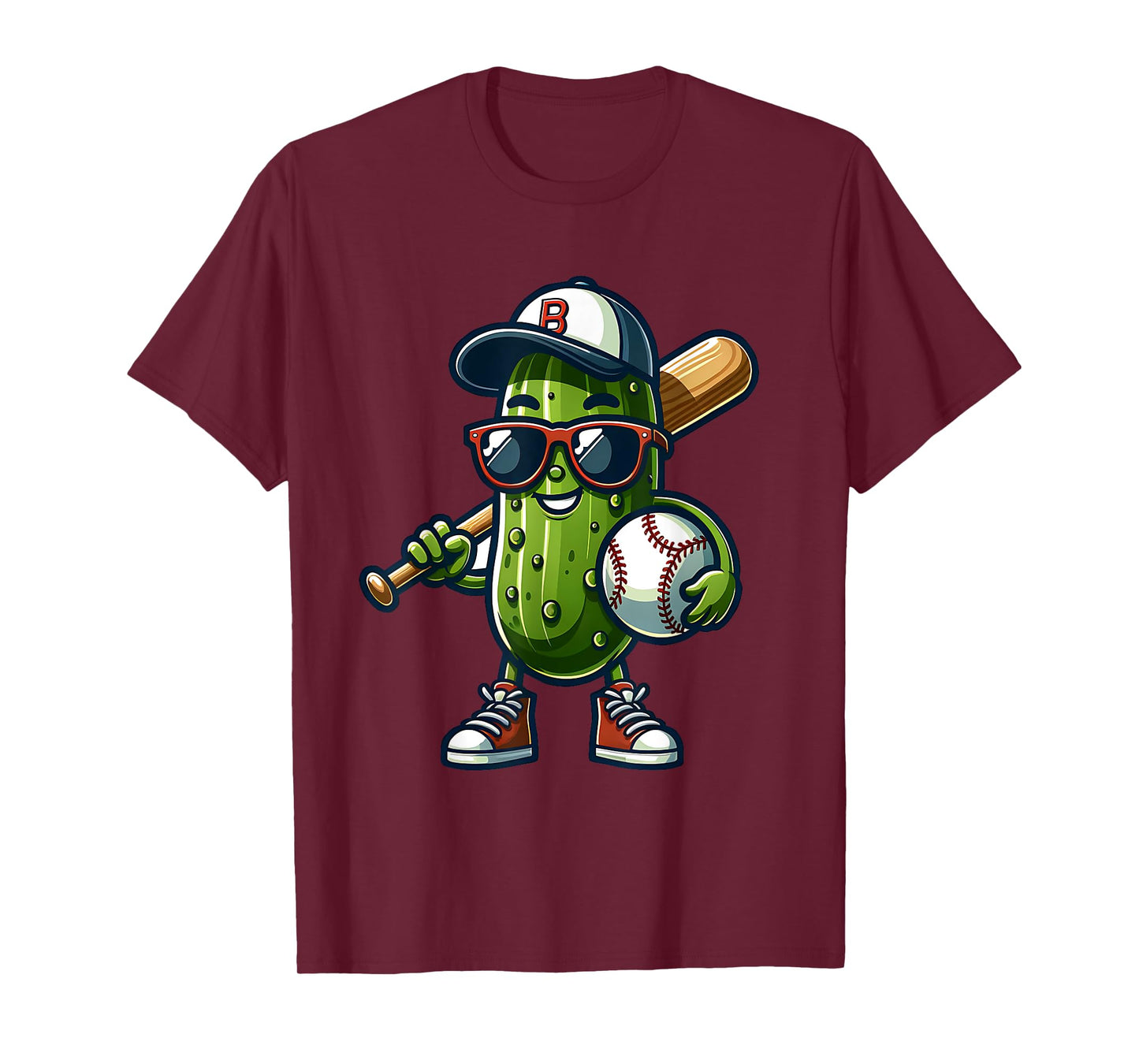 Baseball Cucumber Fun Sporty Charm T-Shirt