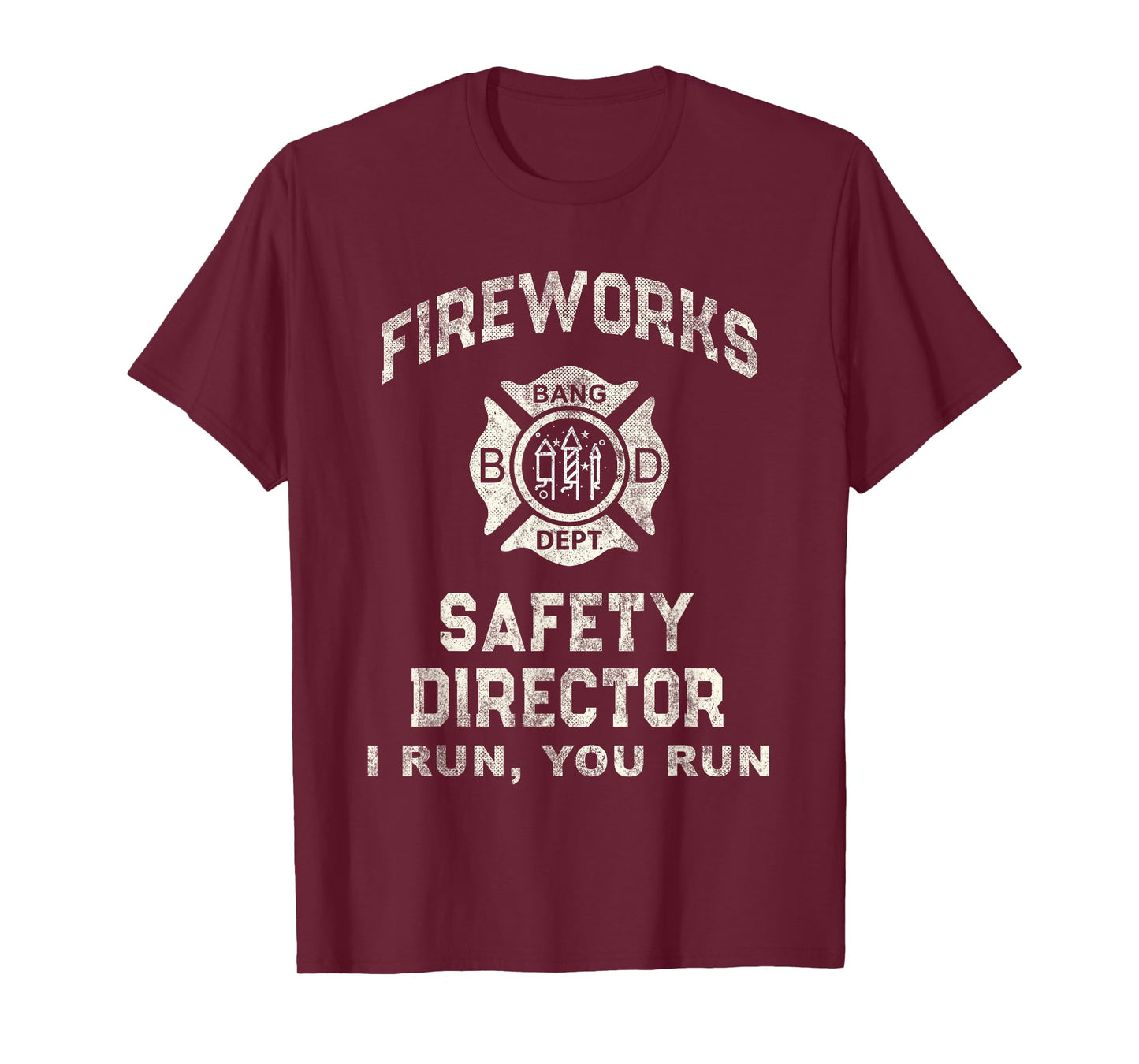 Funny Fireworks Safety Director New Year Eve Pyro Boom Squad T-Shirt