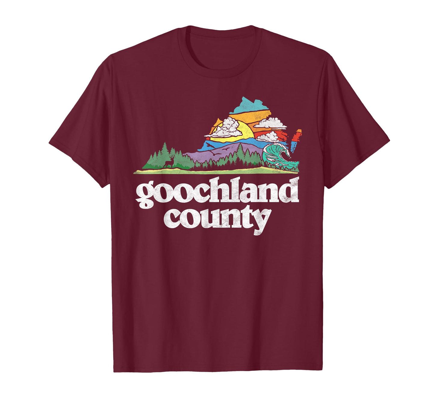 Goochland County Virginia Outdoors & Nature Lover Retro T-Shirt