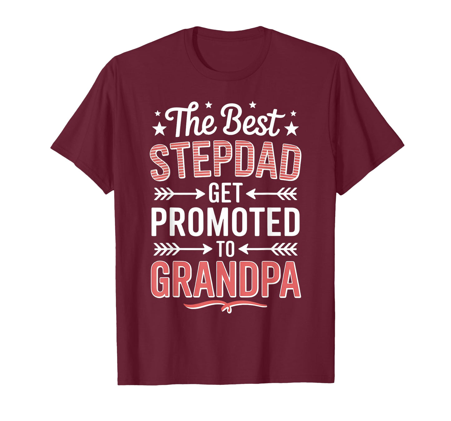 Best Stepdad Promoted to Grandpa T-Shirt