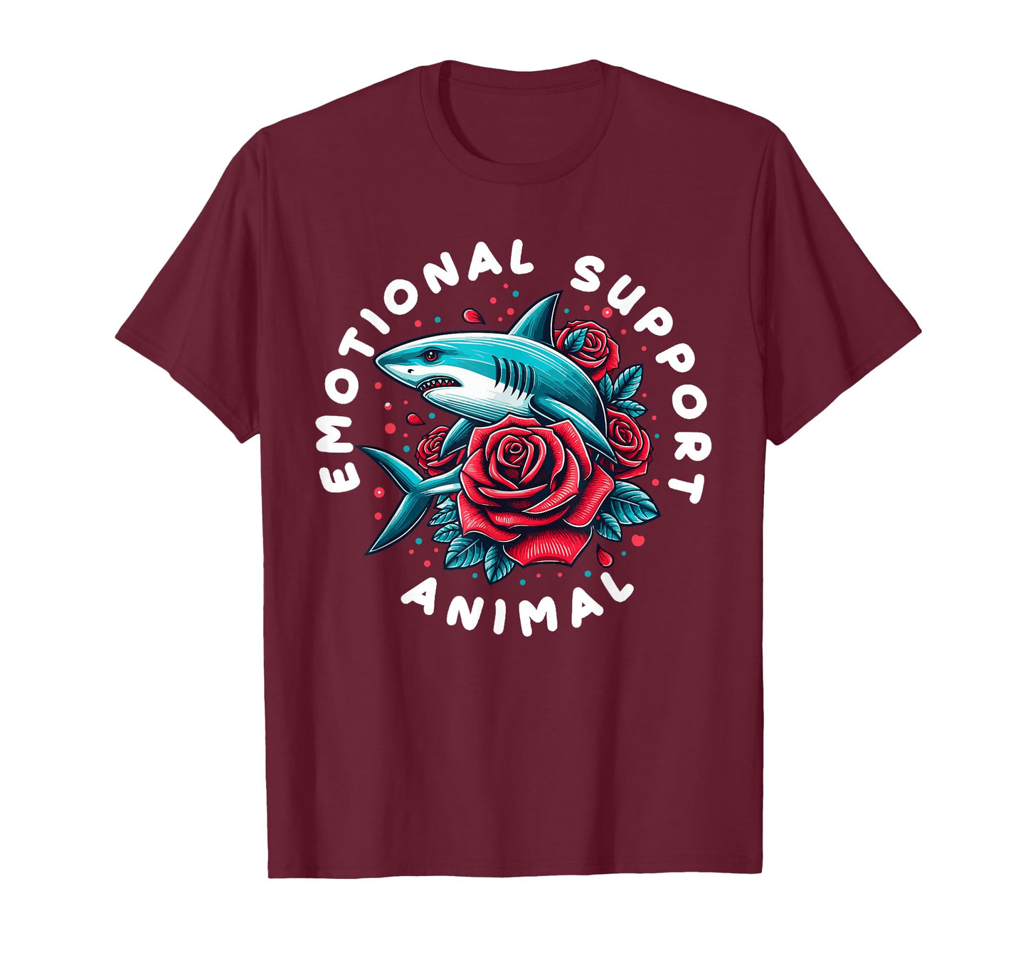 Emotional Support Animal Funny Shark Big Ocean Animal T-Shirt