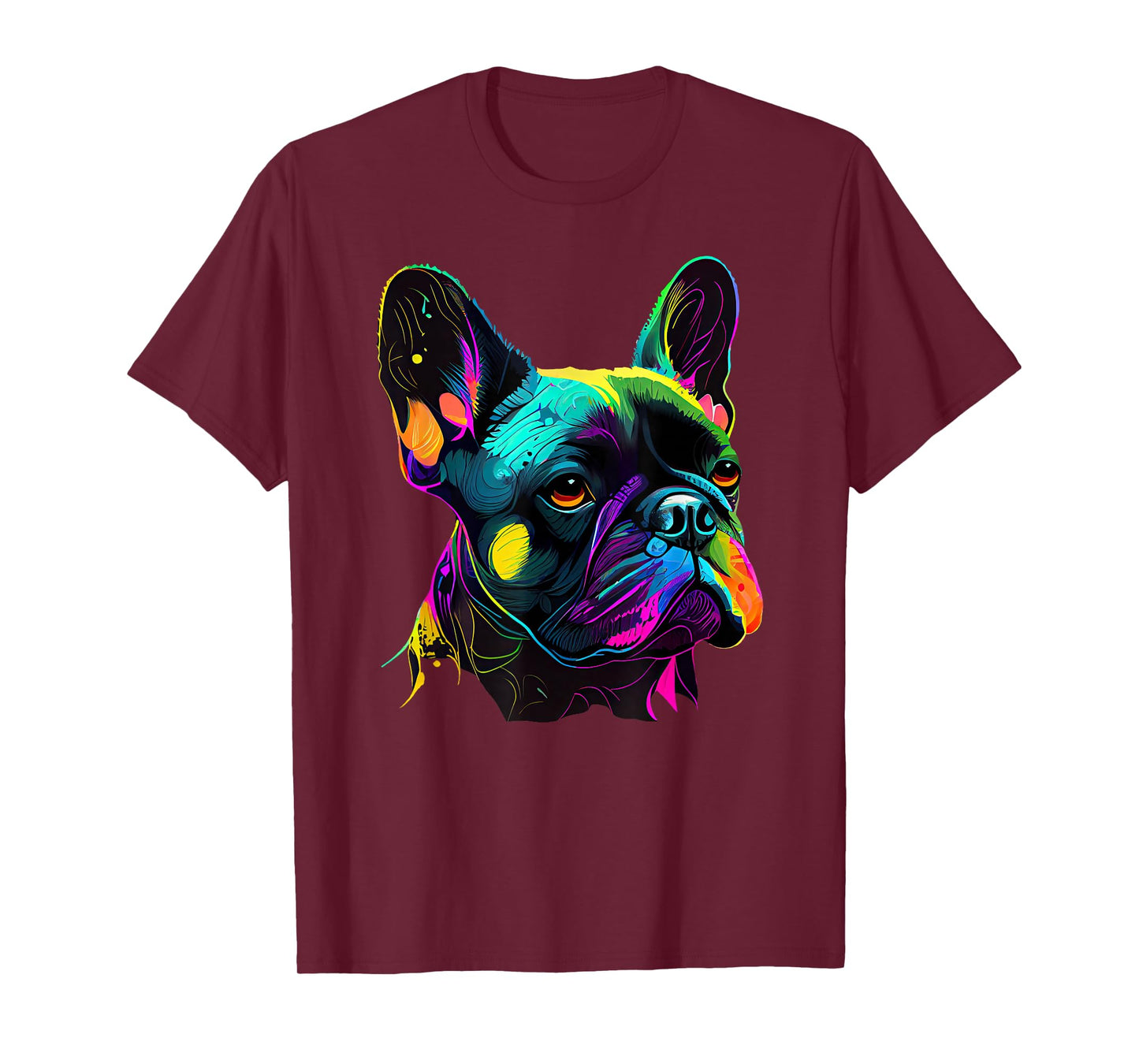 French Bulldog Pop Art Design Cute French Bulldog Lovers T-Shirt