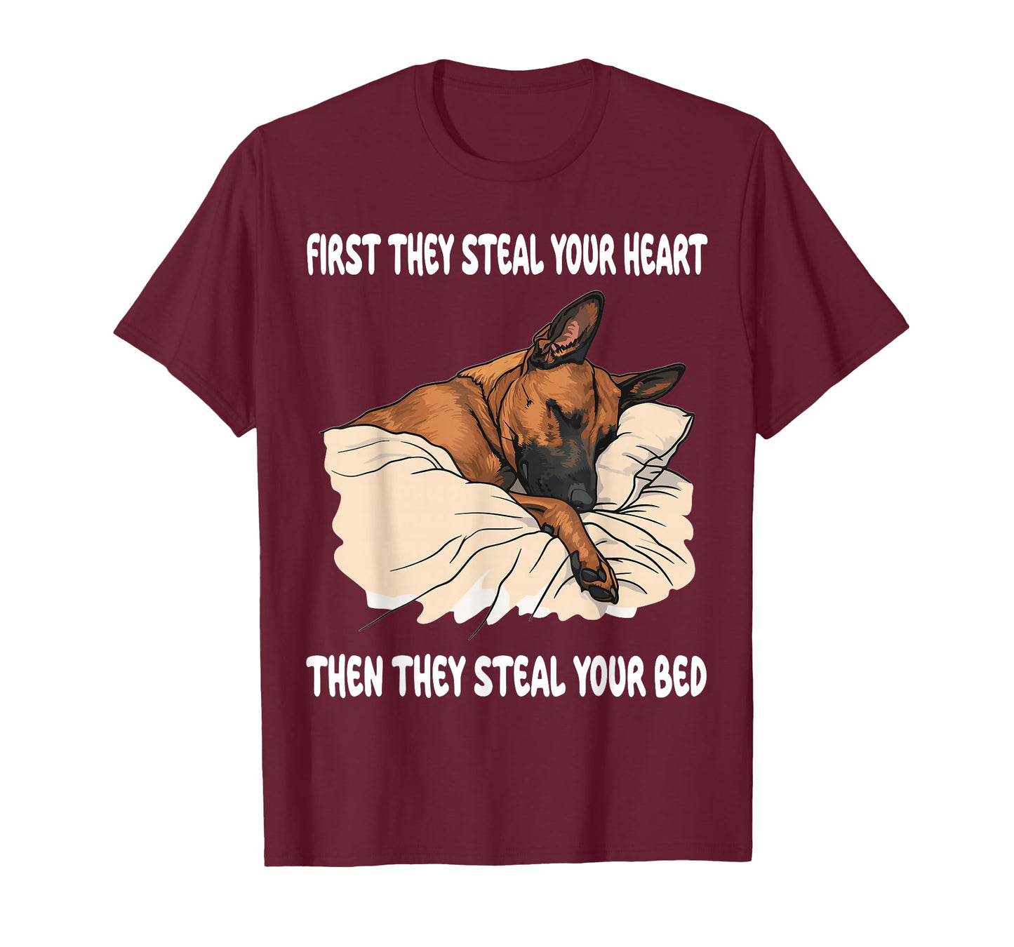 Belgian Malinois Sleeping Pajamas Nightgown T-Shirt