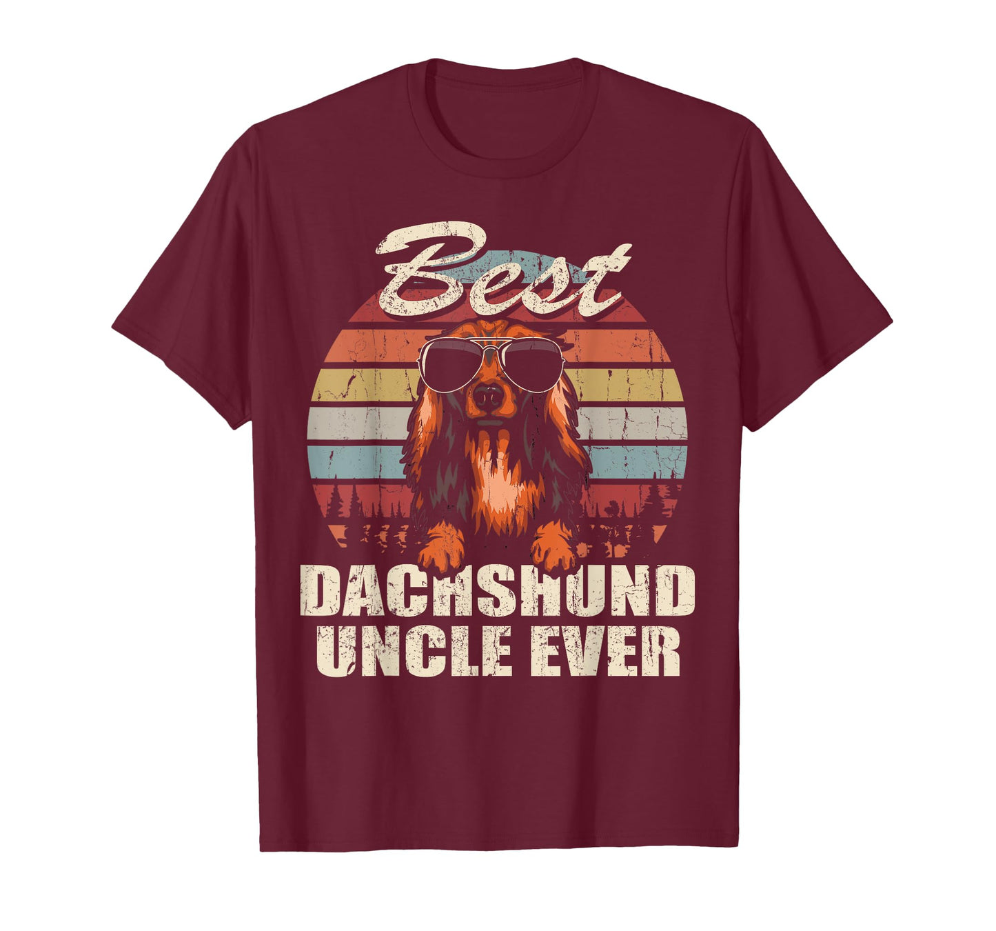 Best Dachshund Uncle Ever Funny Gift Father's Day For T-Shirt