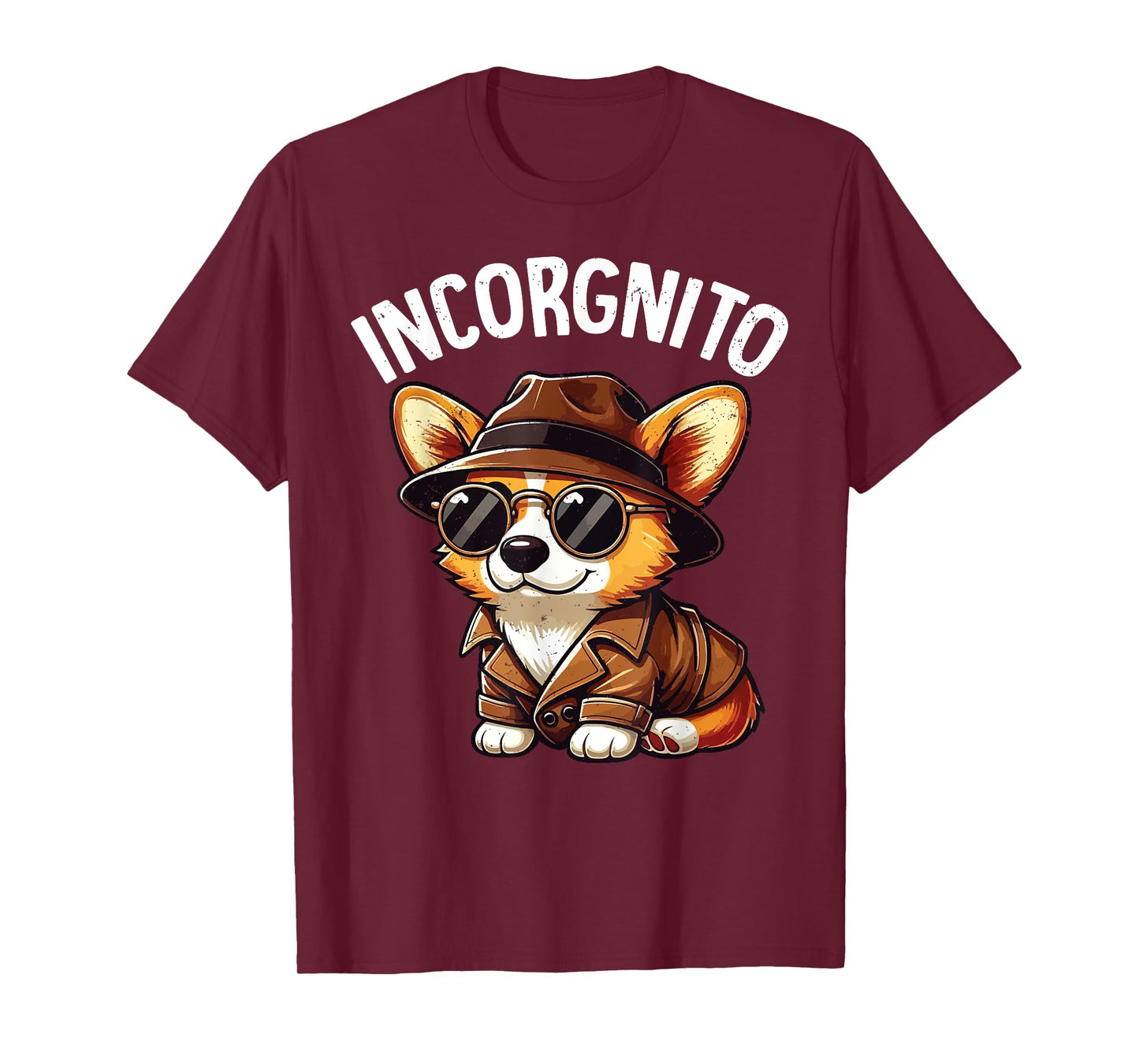 Incorgnito Funny Welsh Corgi Sunglasses Dog Mom Dad Lover T-Shirt