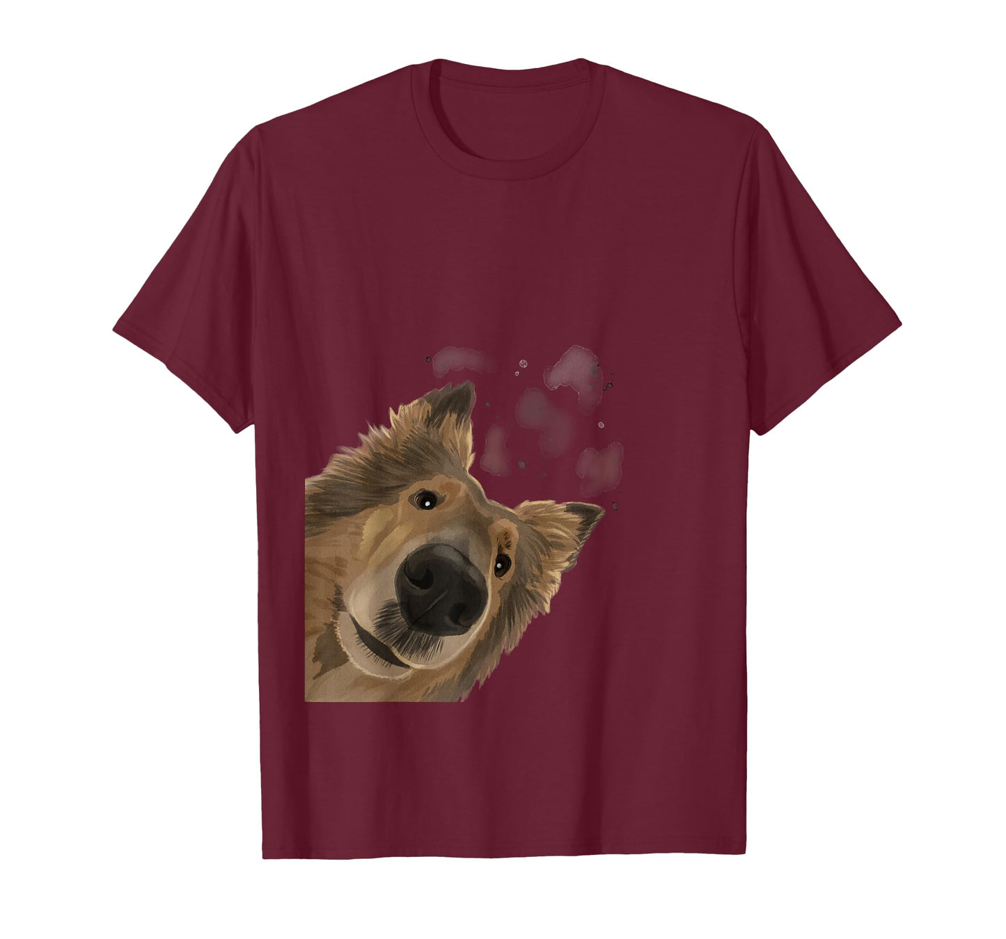 Rough Collie Gifts Funny Curious Dog T-Shirt, Men's Unisex Adults, Black, Short Sleeve, Classic Fit, Cotton Polyester, Novelty T-Shirt