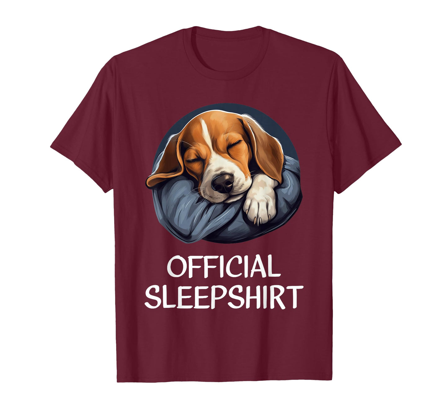 Official Sleep Shirt Beagle Nightshirt Pajama Sleepshirt T-Shirt