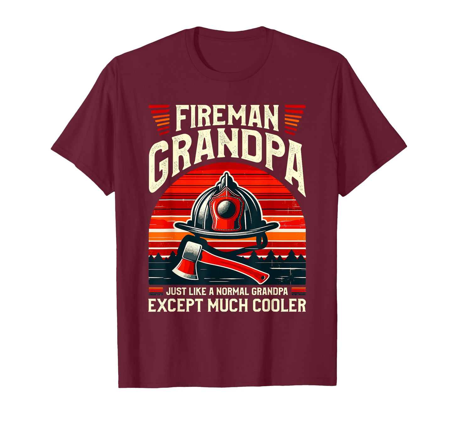 Fireman Grandpa Fireman Grandfather T-Shirt