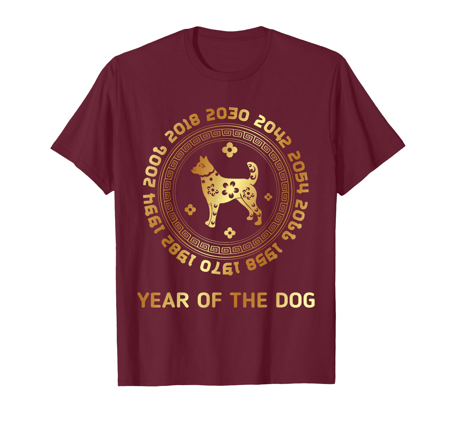 Chinese Zodiac Lunar New Year Astrology Horoscope Chinese New Year Of The Dog Chinese Zodiac Year 2030 T-Shirt