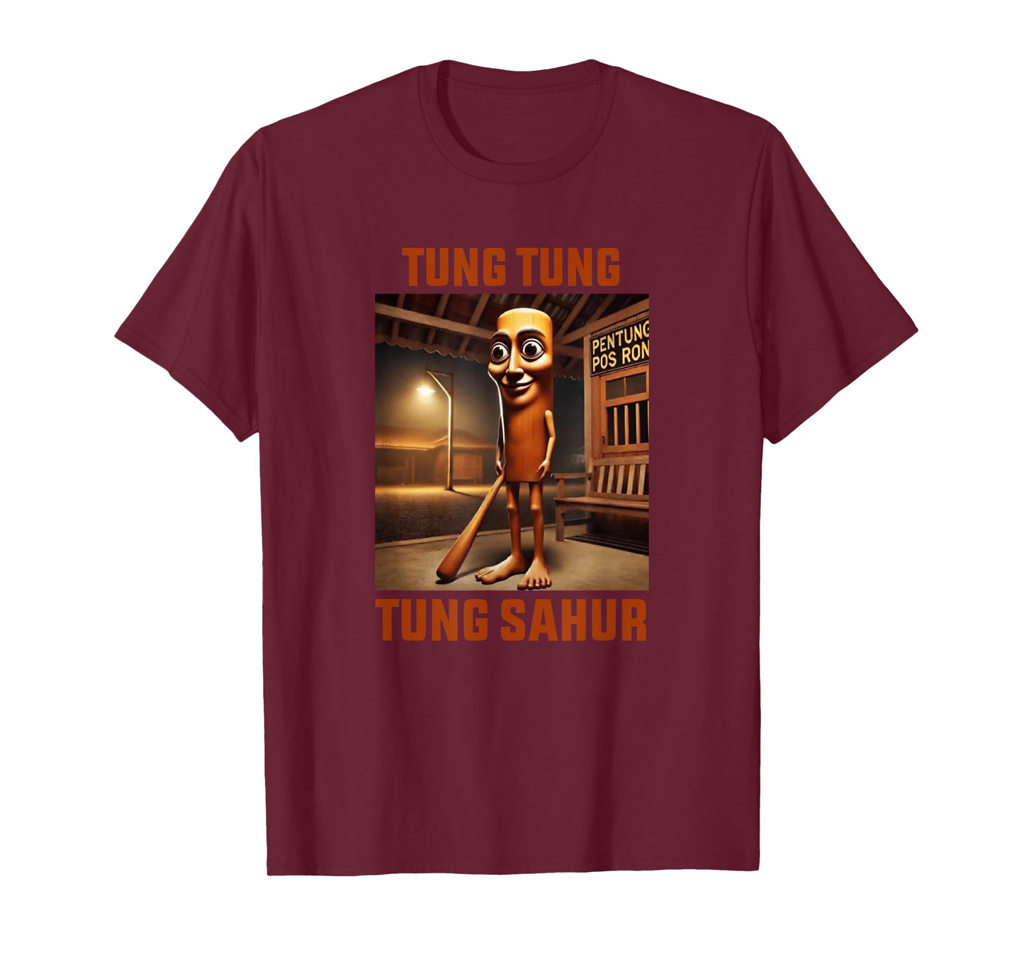 Tung Tung Tung Sahur Italian Brainrot Meme T-Shirt