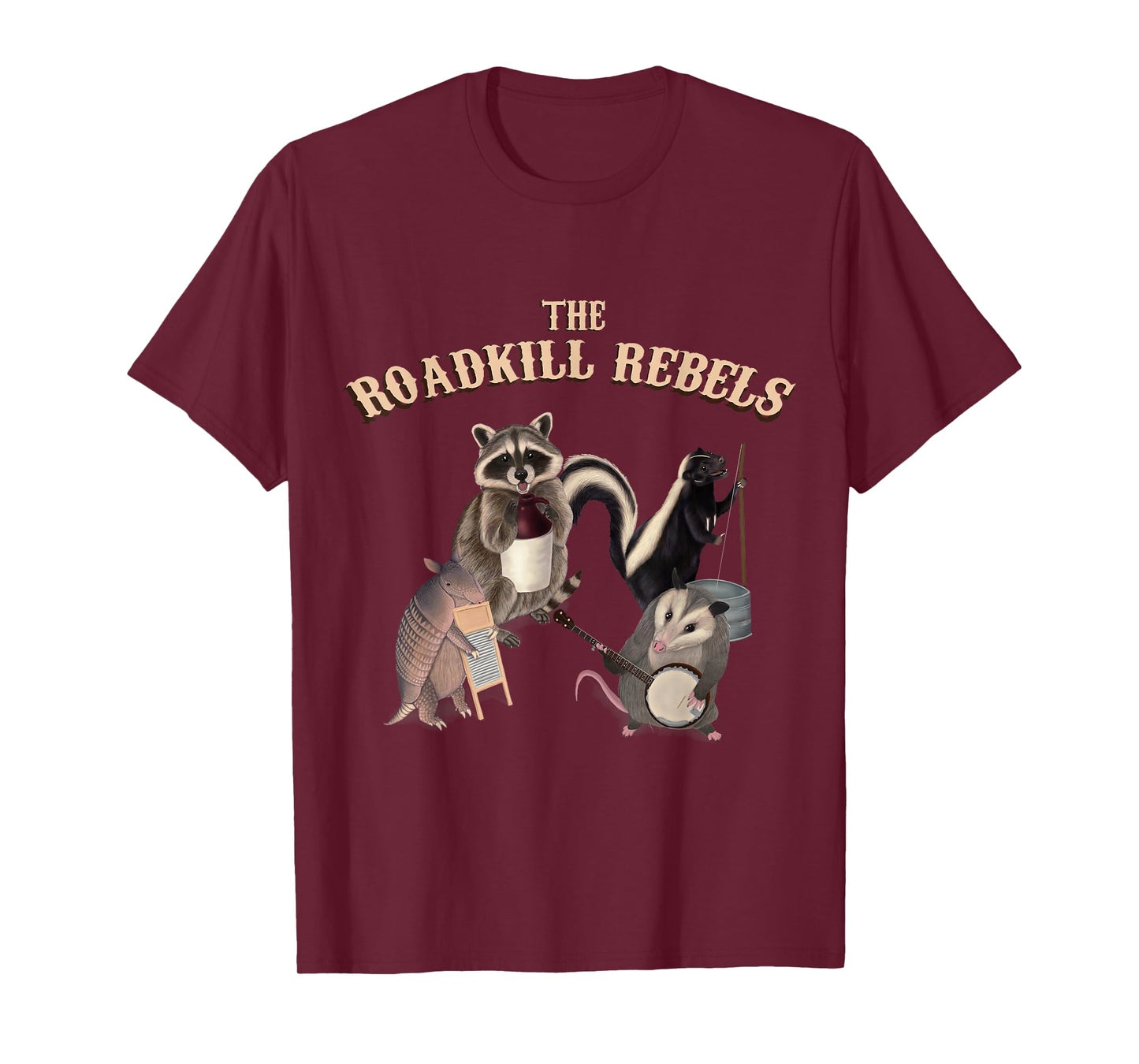 The Roadkill Rebels Band - Animals playing instruments T-Shirt