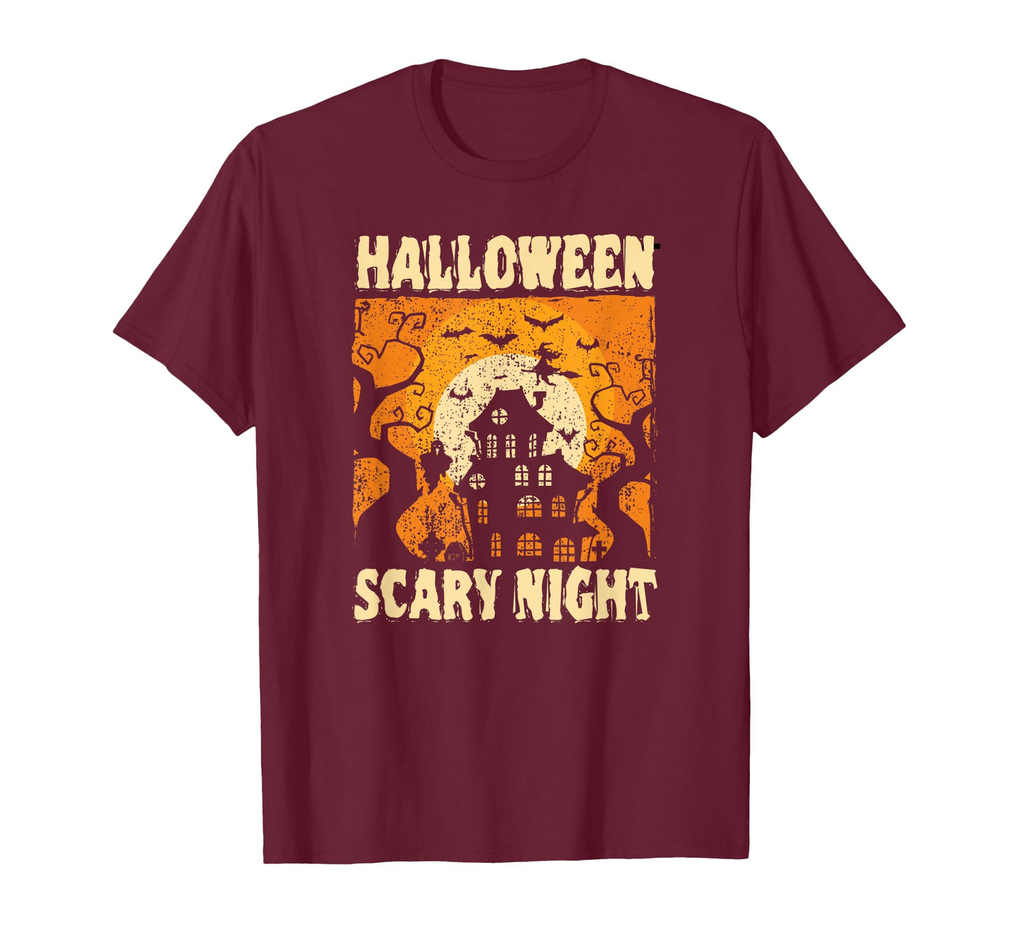 Cute Happy Halloween Scary Night Decor T-Shirt