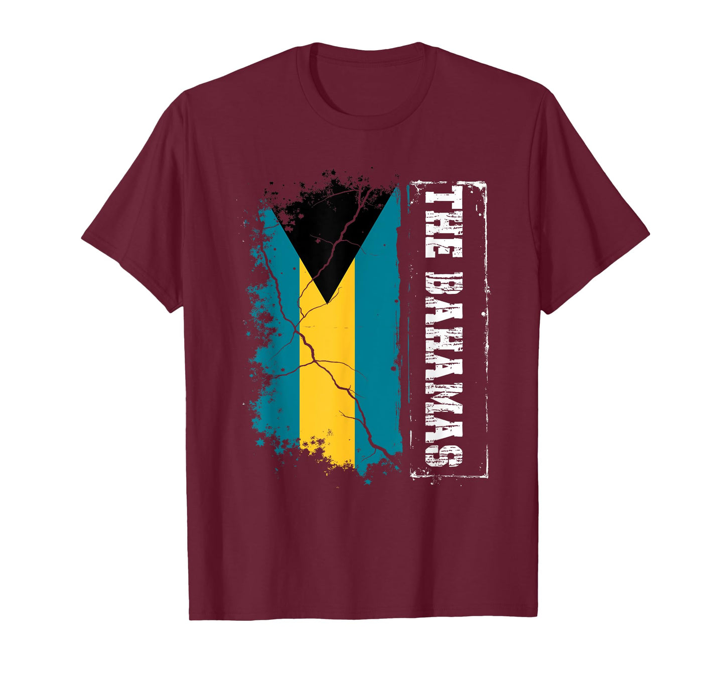 Retro Patriotic Bahamian Flag the Bahamas T-Shirt