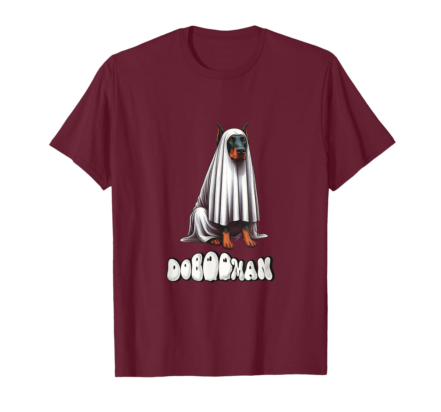 Funny Doberman Halloween Ghost, DoBOOman, Dobie Mom T-Shirt