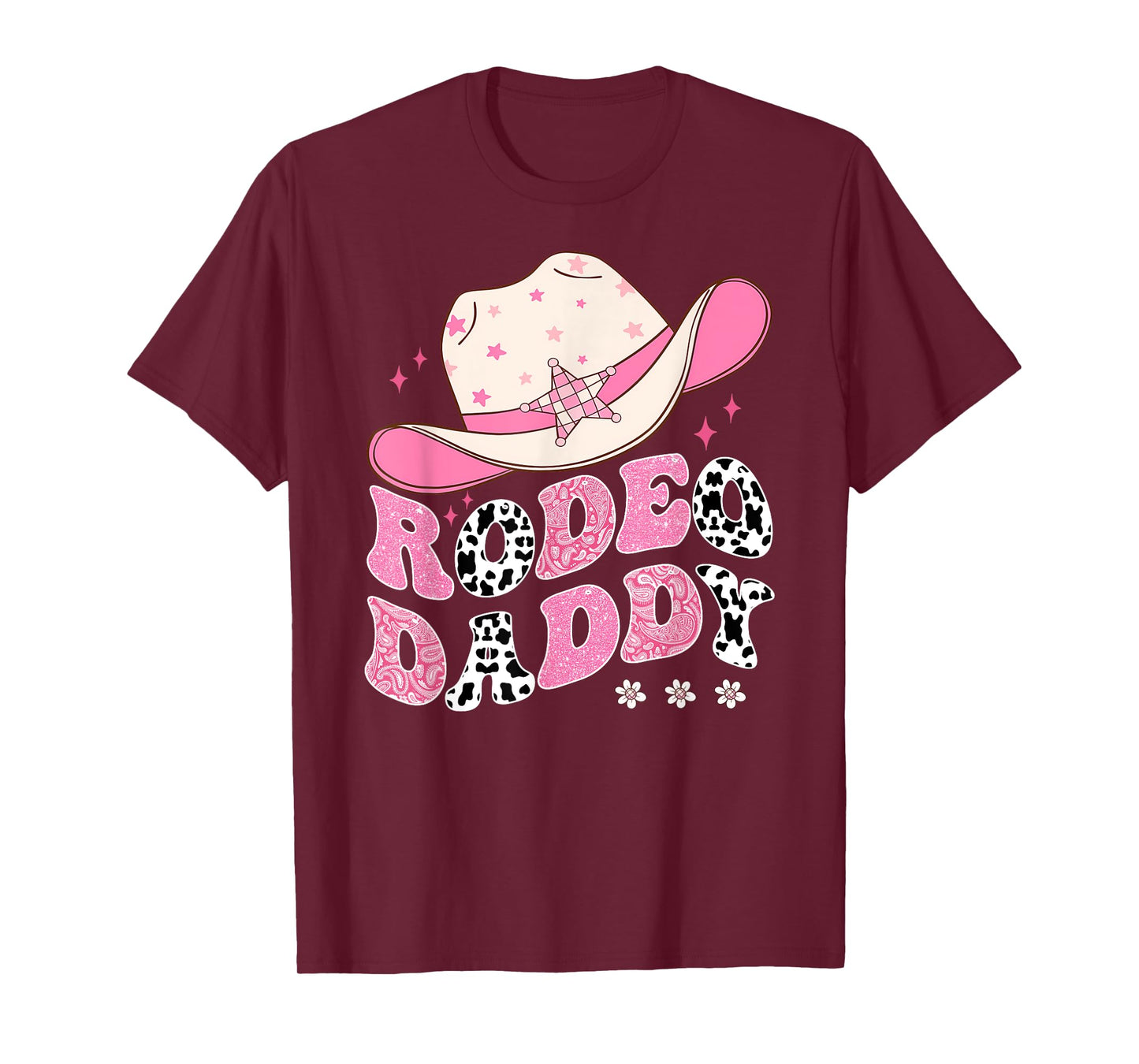 Rodeo Daddy Pink CowGirl 1St Birthday Family Matching T-Shirt