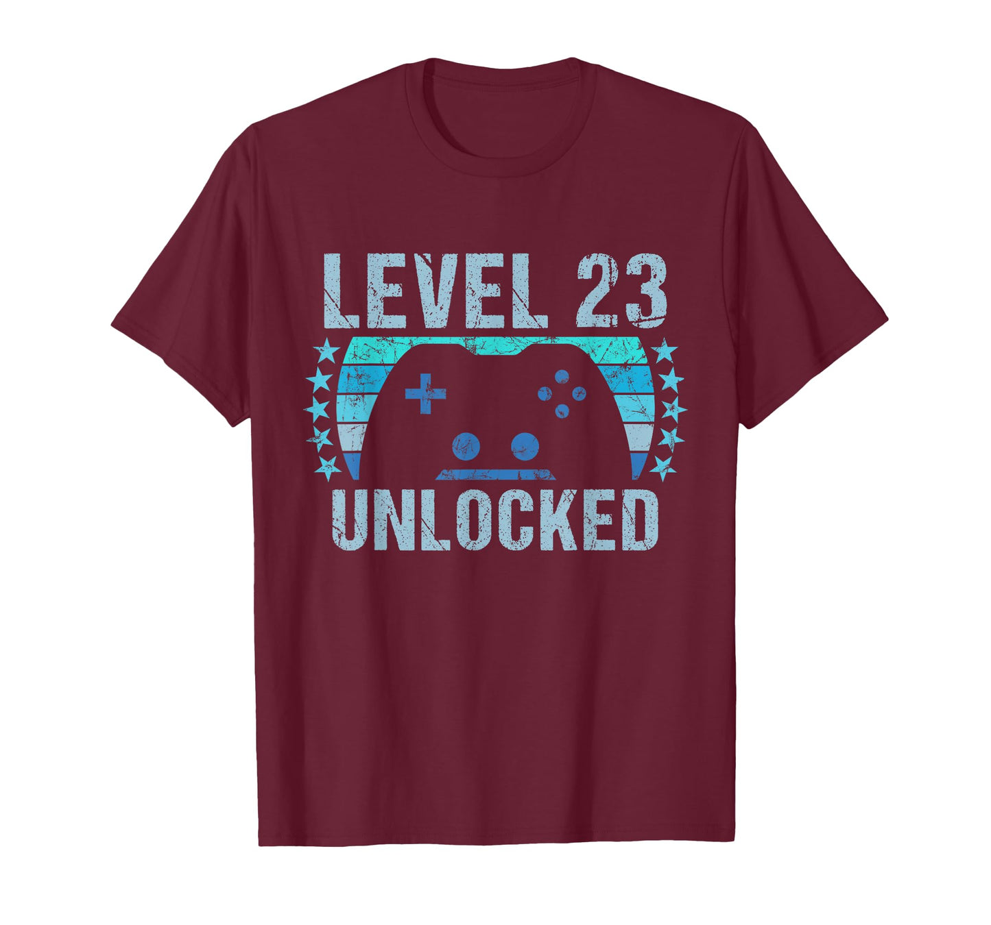 Gaming Vintage 23rd Birthday Gift 23 Year Old Boy Girl Gamer T-Shirt