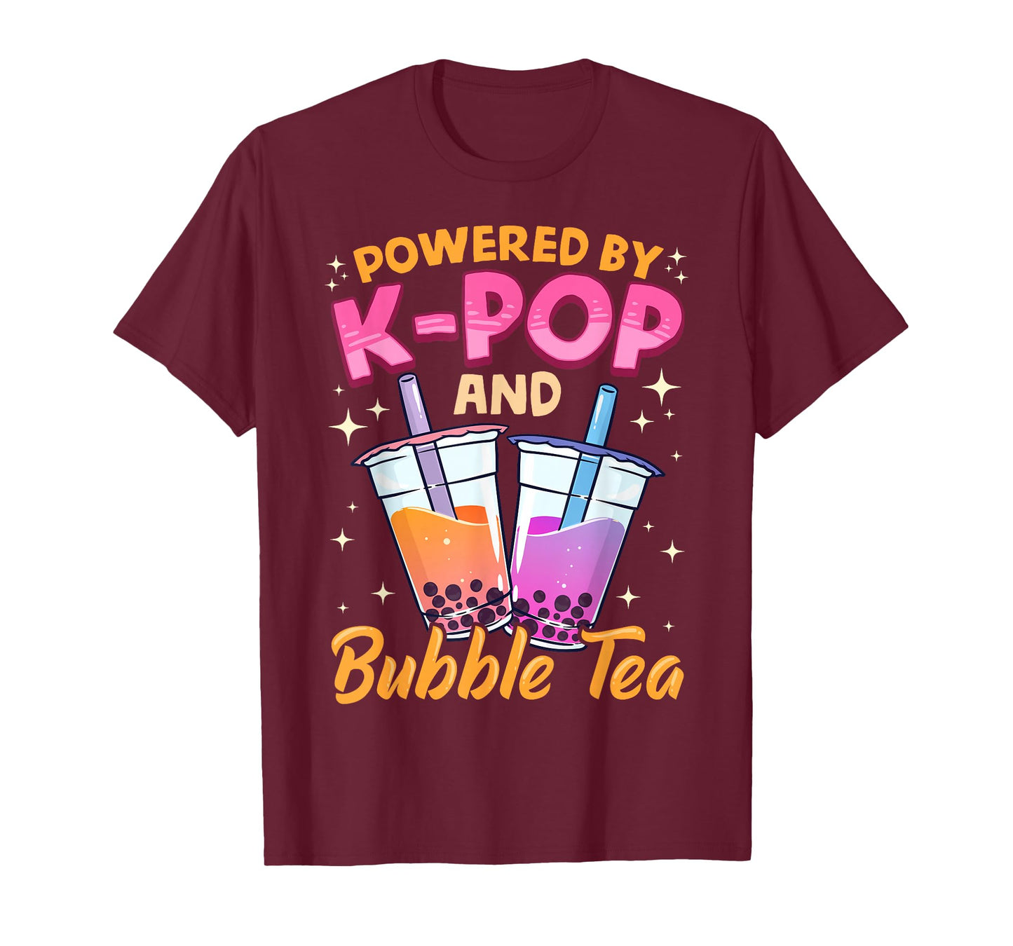 Bubble Tea Boba K-POP Music Lover Korean Milk Matcha Anime T-Shirt