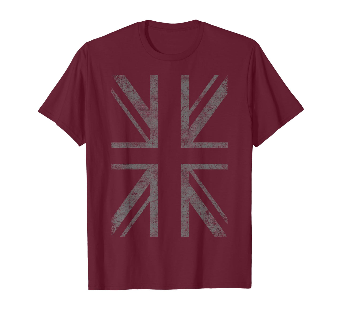 Retro Black Union Jack Vintage British Flag Great Britain UK T-Shirt