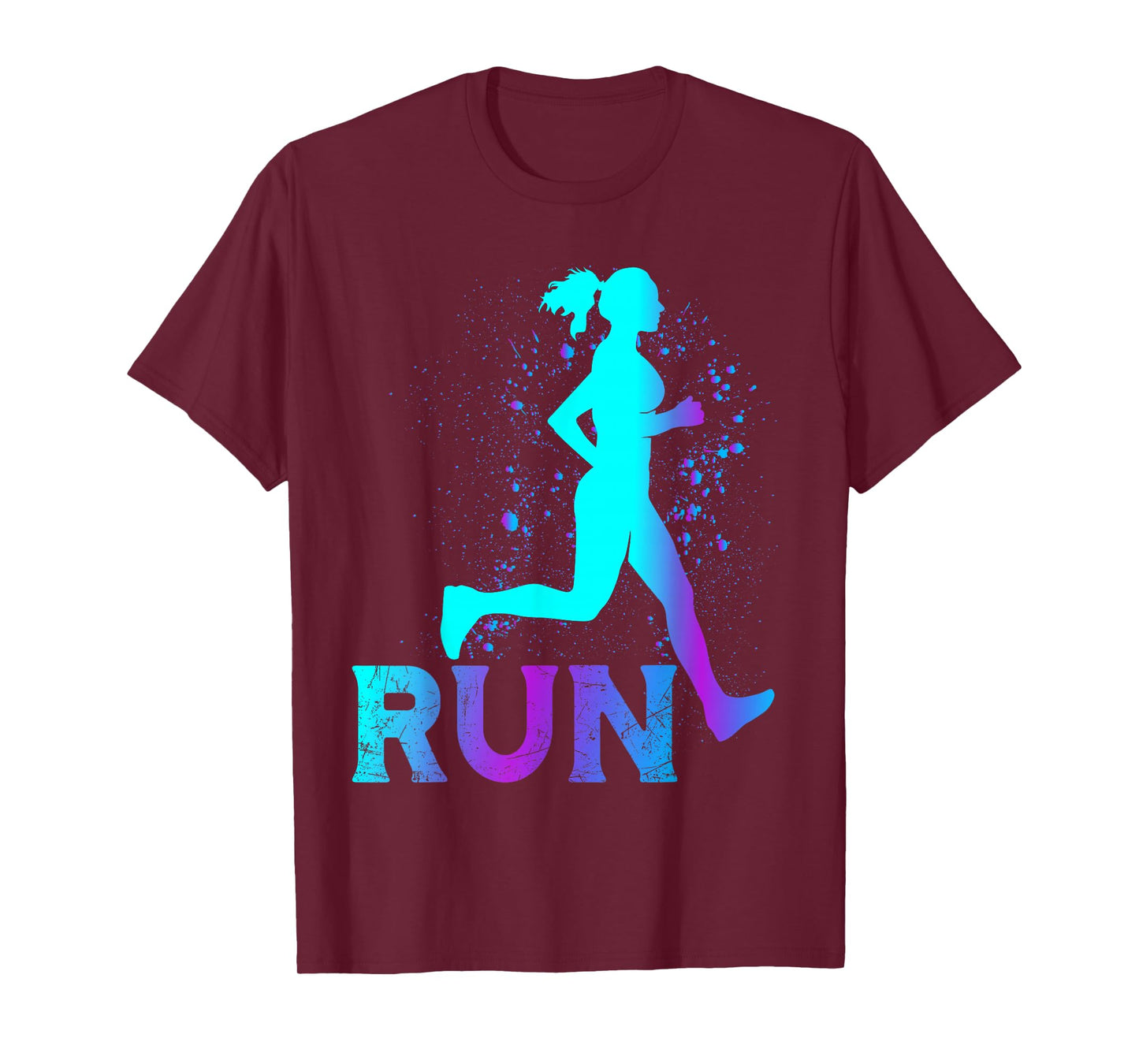 Running Runner Girls Cross Country Track Marathon T-Shirt