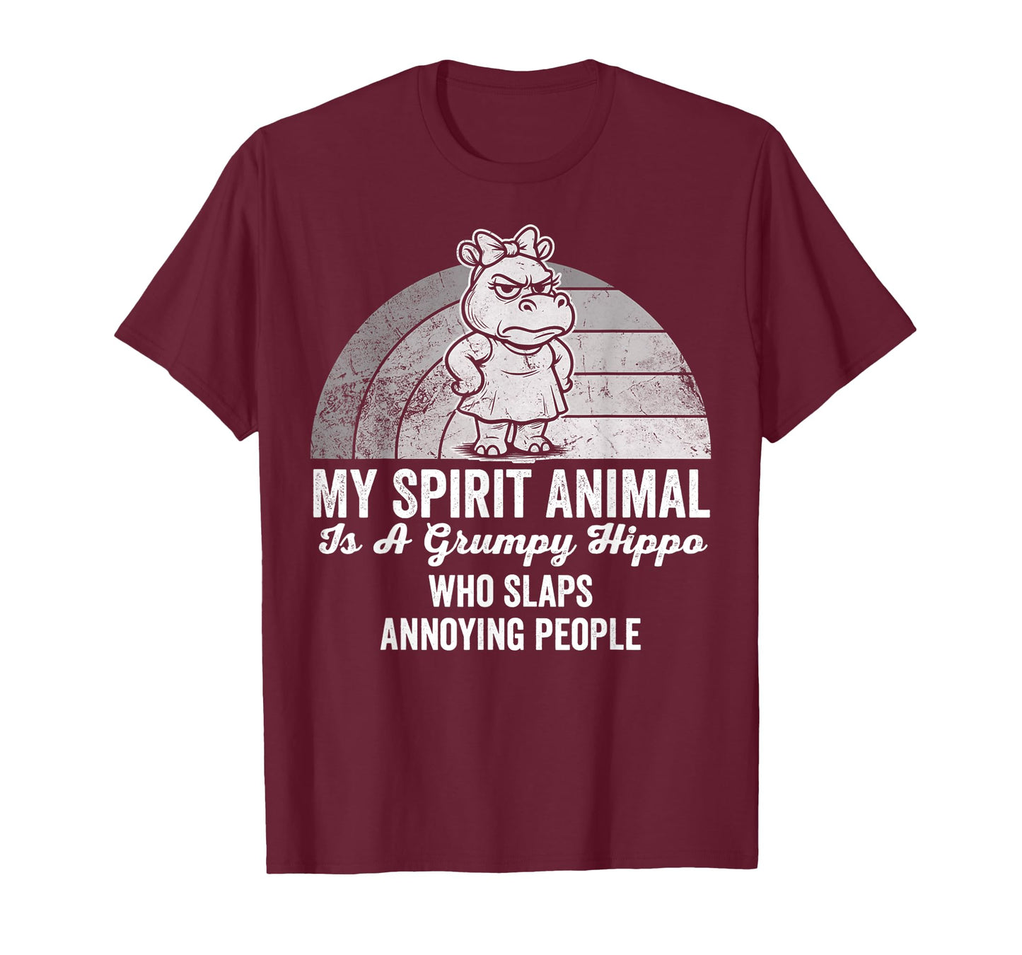 My Spirit Animal is A Grumpy Hippo T-Shirt