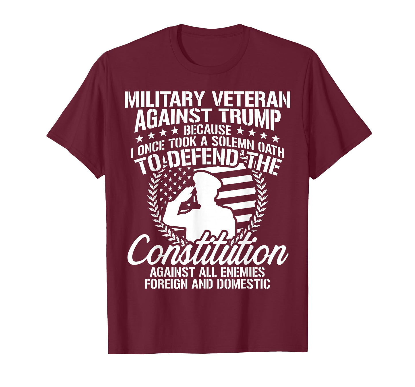 Military Veterans Against Trump 2020 USA Election T-Shirt