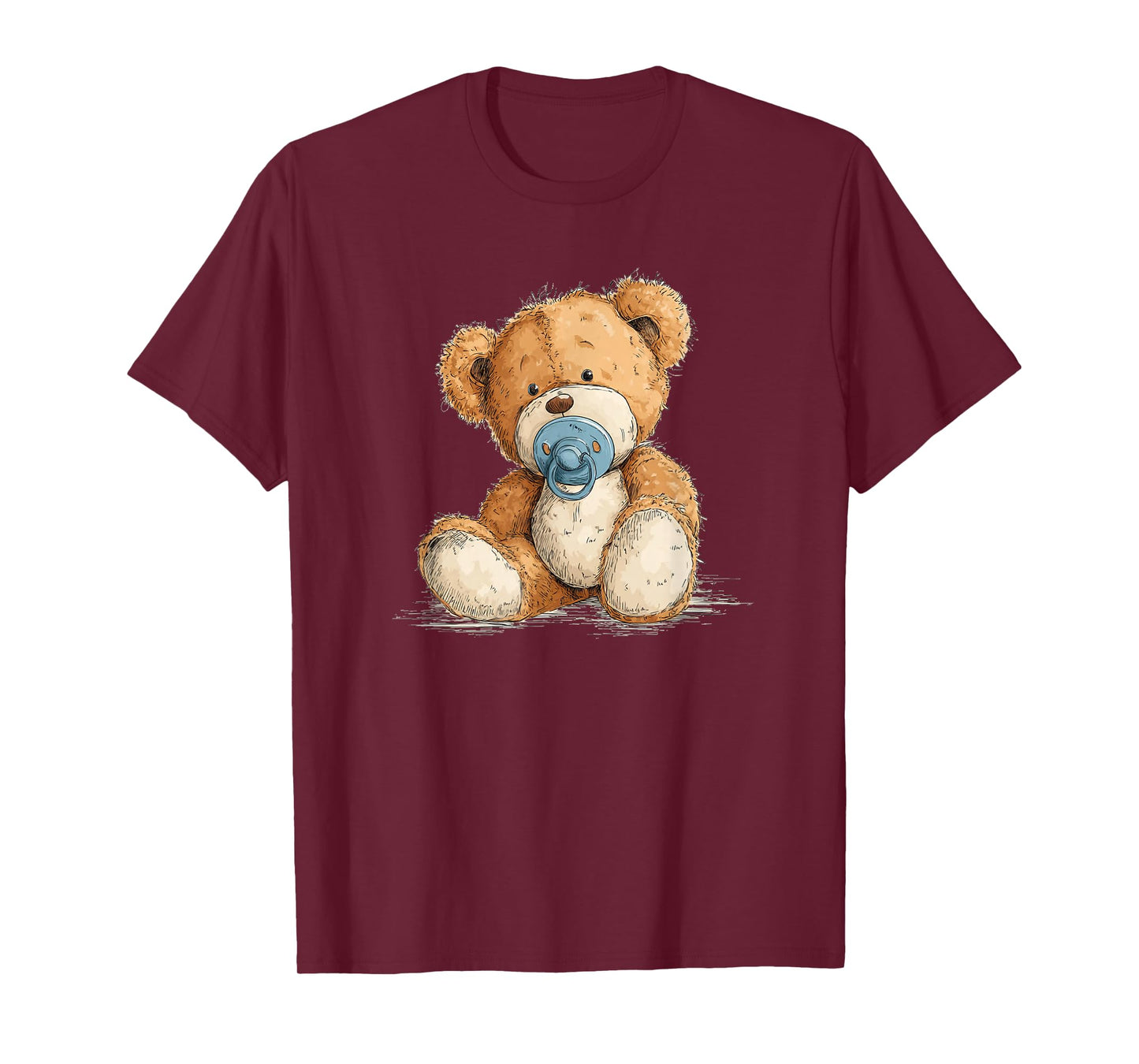 Cute Teddy Baby with Pacifier T-Shirt