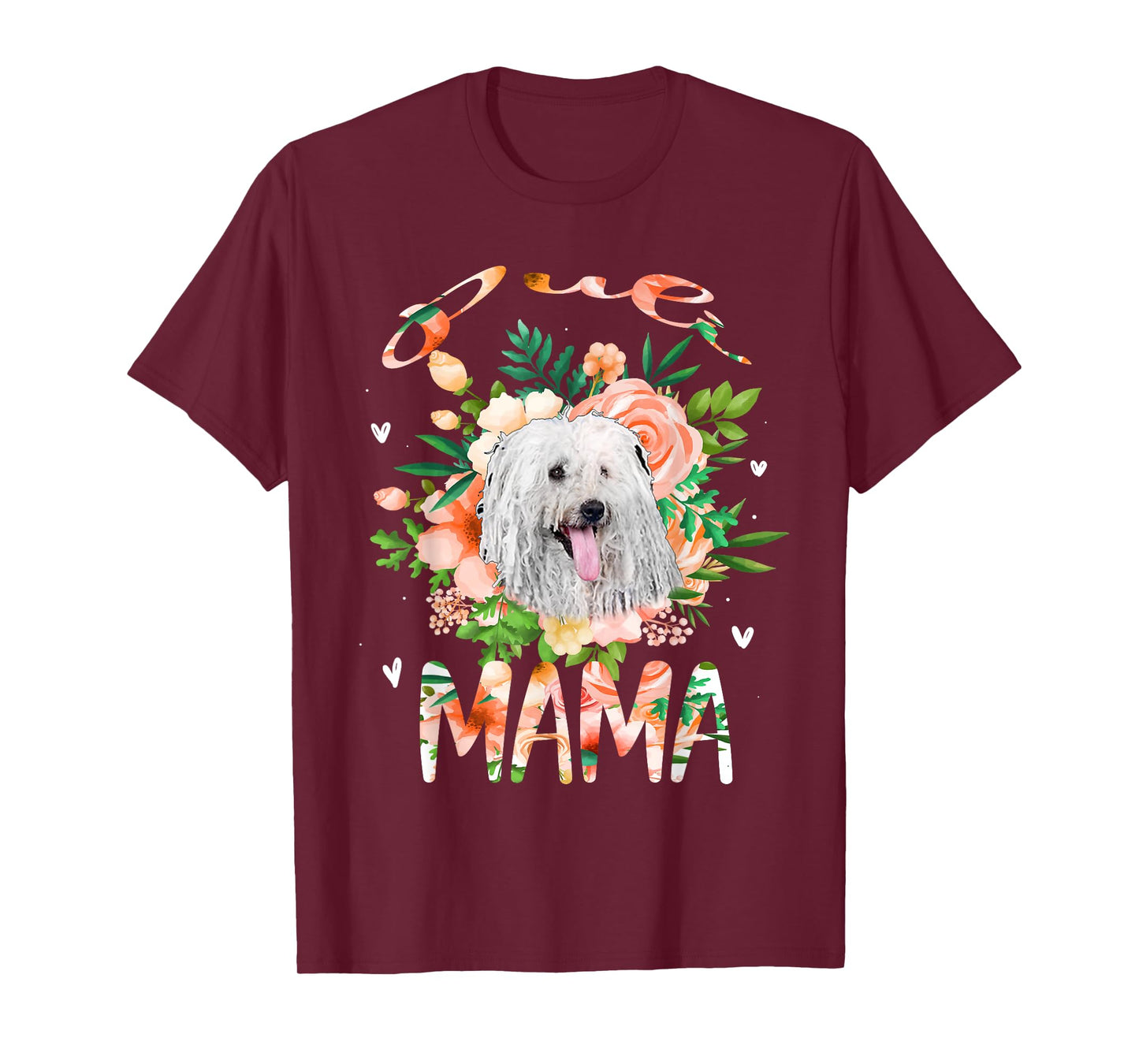 Puli Mama Flower Funny Dog Lover Gift For Mama Men Women Kids T-Shirt