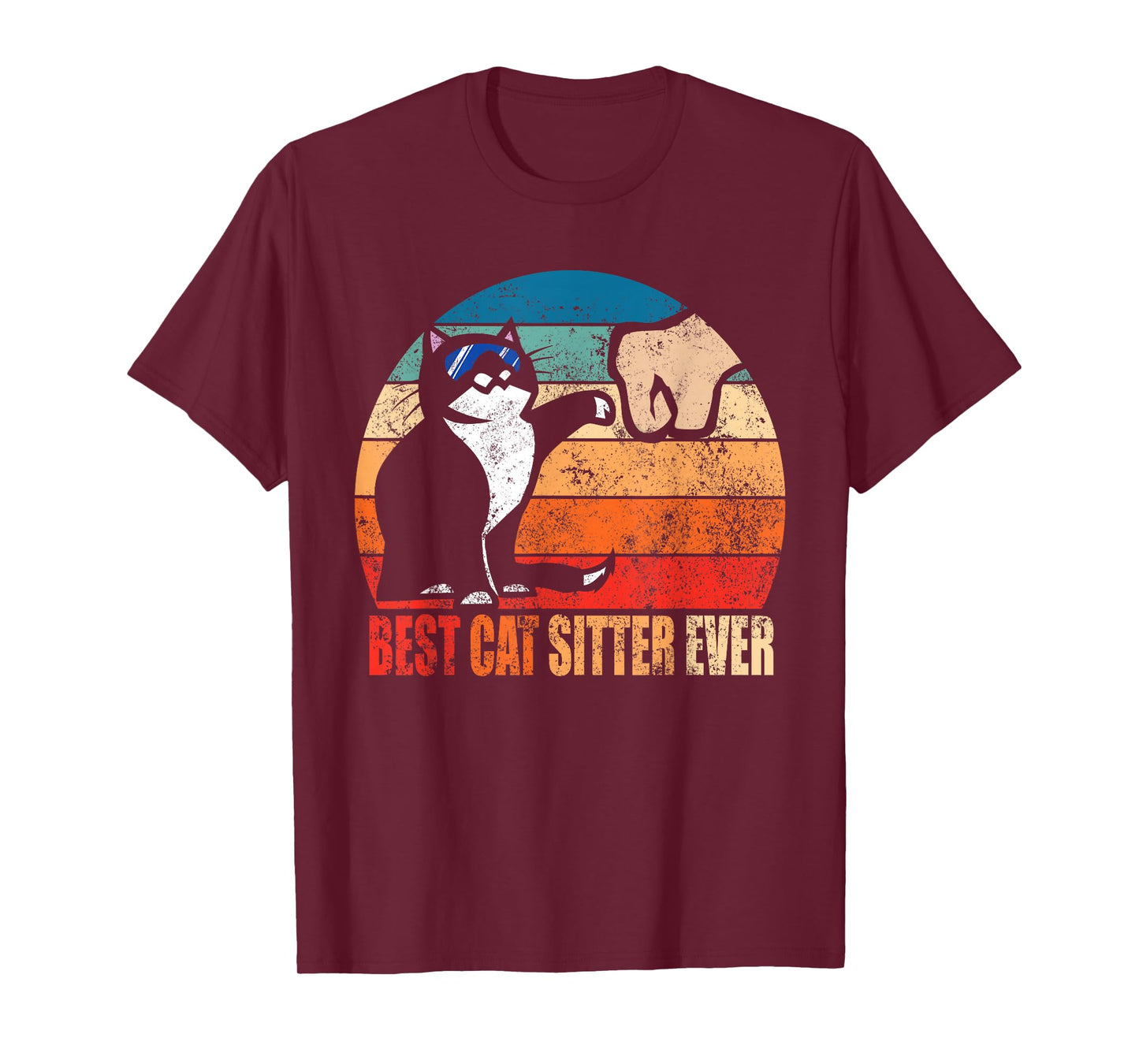 Best Cat Sitter Ever Funny Fist Bump T-Shirt