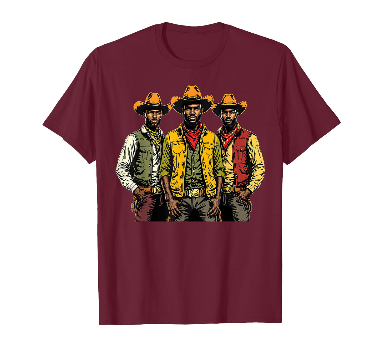 African American Cowboy Black Men Country Western Rodeo T-Shirt