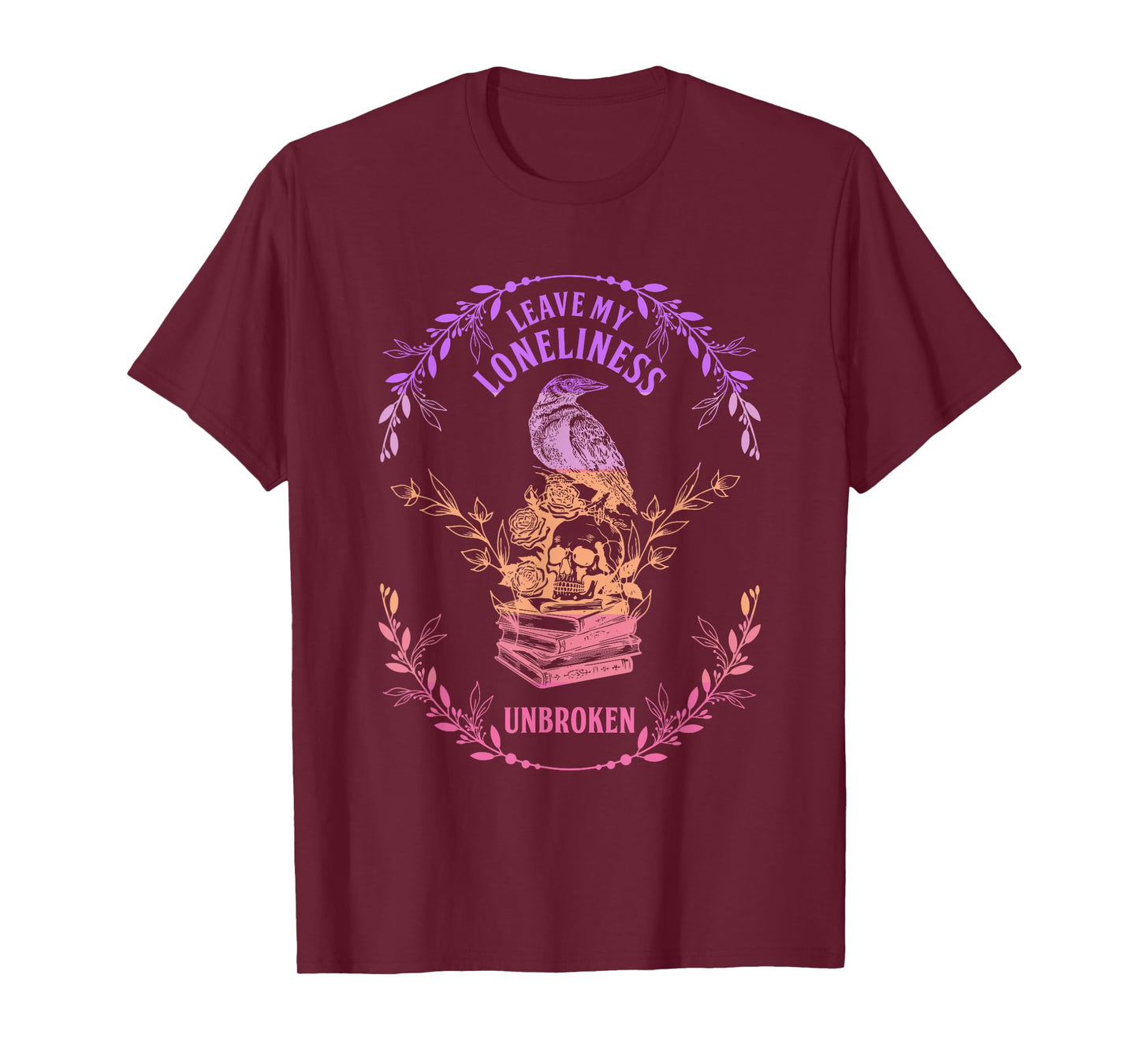 Leave My Loneliness Unbroken Existentialism Philosophy Bird T-Shirt