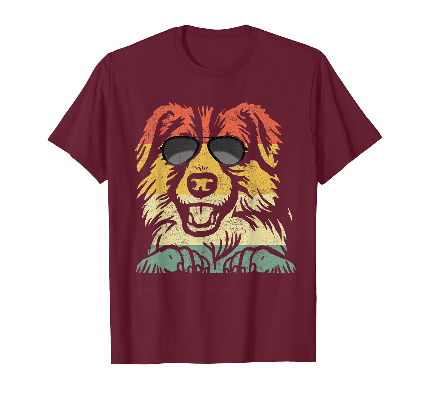 Cool English Shepherd Lover Dogs Retro Vintage T-Shirt