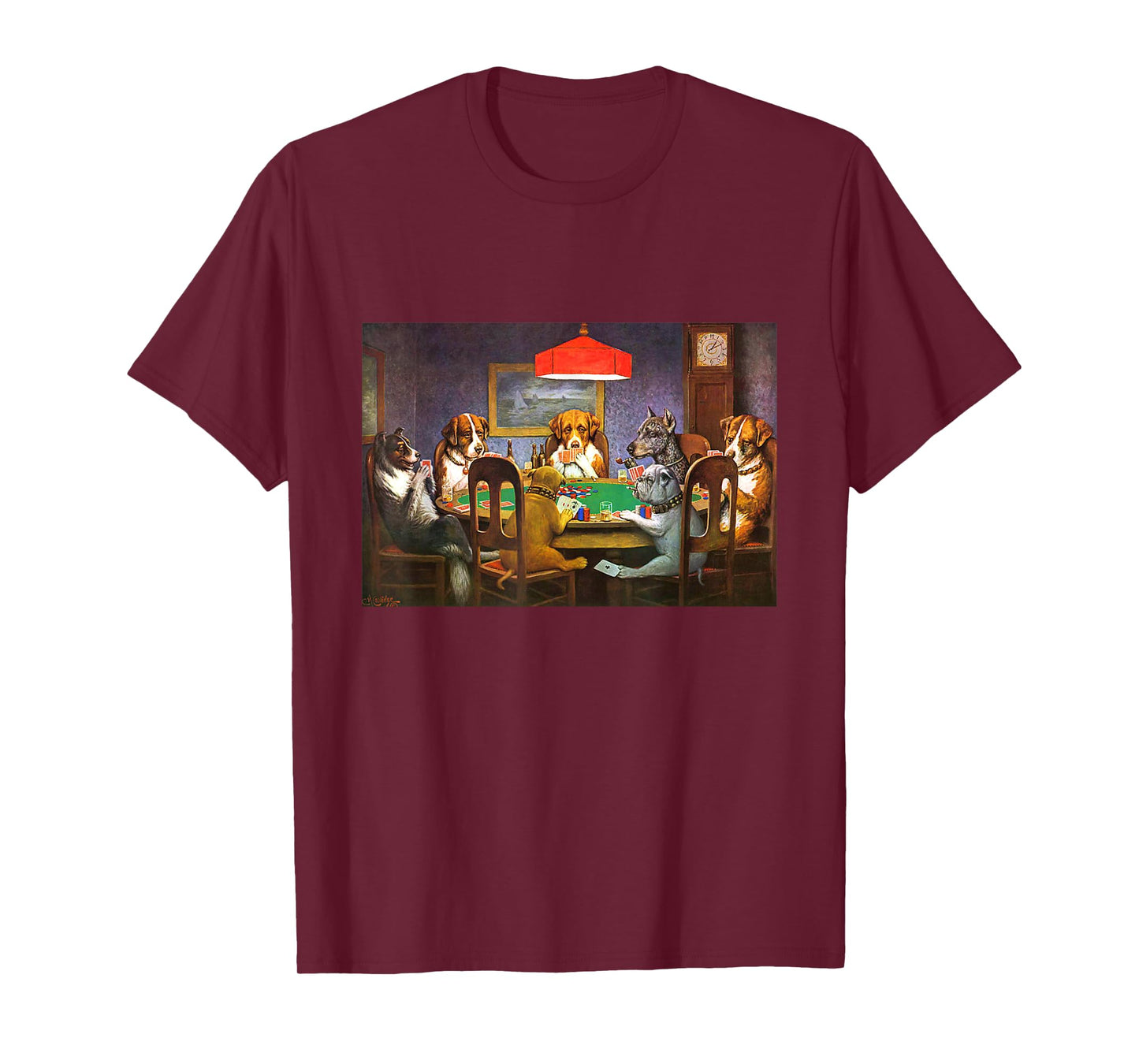 Dogs Playing Poker A Friend in Need T-Shirt Small
