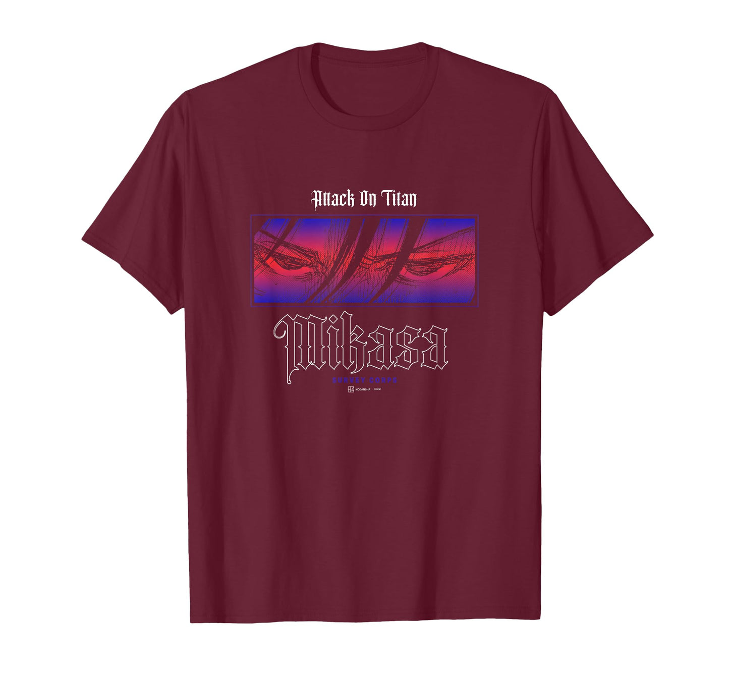 Attack on Titan Mikasa Eyes Survey Corps Big Panel Manga T-Shirt